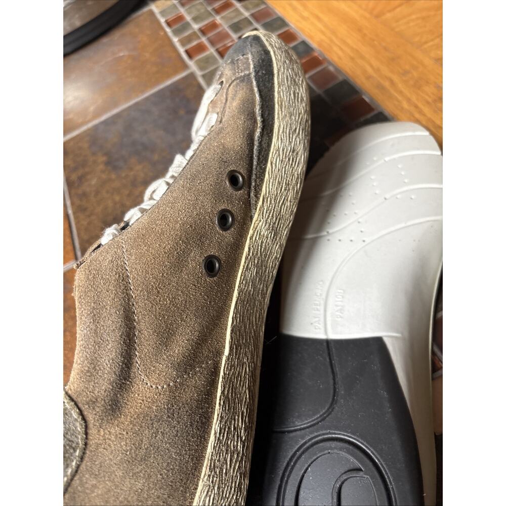 Golden Goose Super Star Men's Brown Suede Sneakers White Star Lace Up 42 EUC - Picture 13 of 16